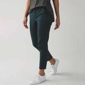 Lululemon | &go City Trek Trouser Dark Fuel (Blue-Green) Size 8